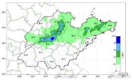 济南最大降水量达182.5毫米