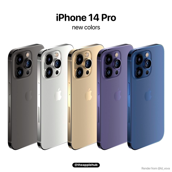 iPhone 14 Pro五种配色对比：你最喜欢哪一款？