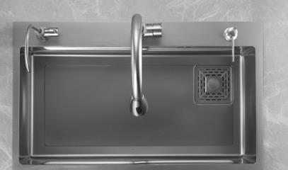 家用厨房水槽单槽一般选多大的(厨房水槽是台中盆好还是台下盆好)