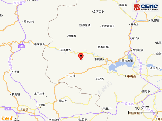 河北石家庄发生4.3级地震(图1)