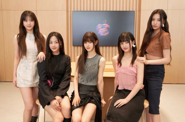 K-pop 女团 NewJeans 助阵苹果，在首尔新店首发《OMG》空间音频版歌曲