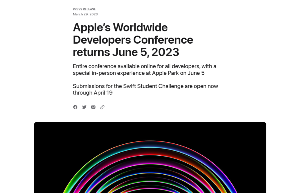 AR/VR行业的“iPhone时刻”是6月5日？苹果WWDC海报来了