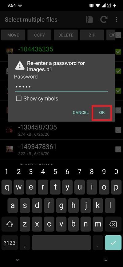 如何在 Android 上密码加密 ZIP 文件？