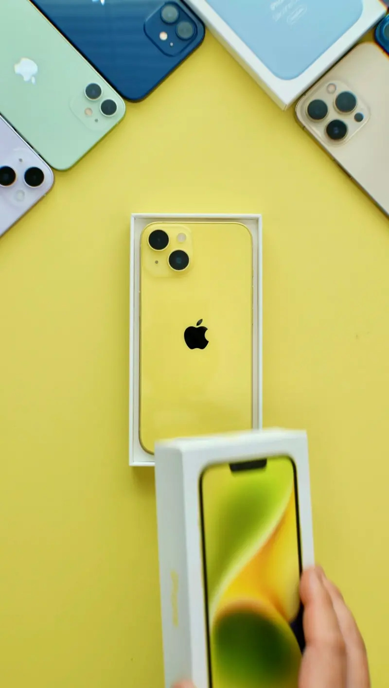 网友分享：黄颜色 iPhone 14/14 Plus 开箱视频和图片