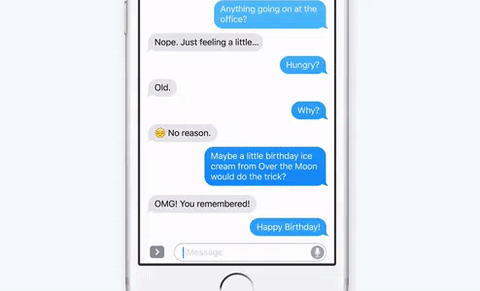 iOS 10中：如何在短信应用中发送动画？