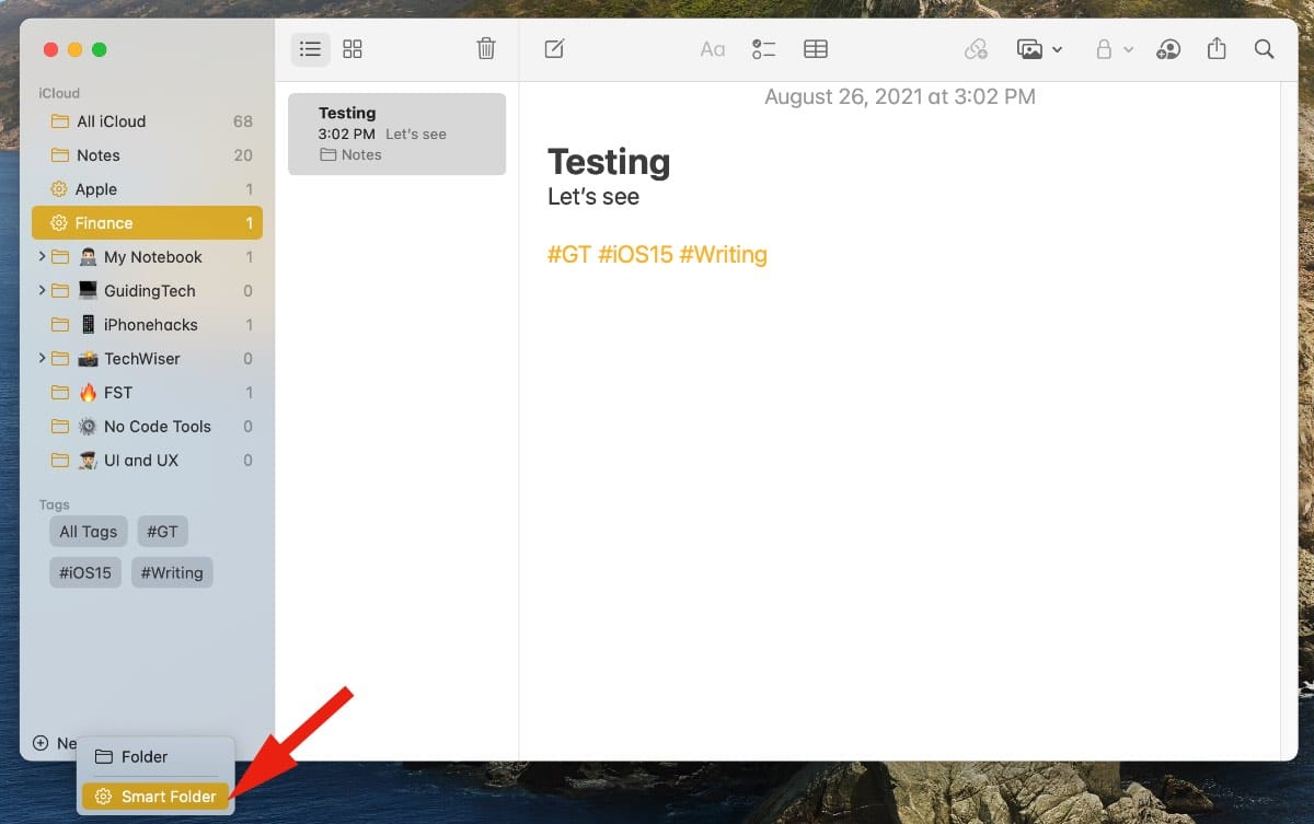 如何在iPhone和Mac上的Notes中使用智能文件夹