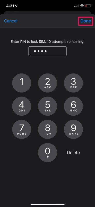 如何在iPhone上使用PIN码锁定SIM卡（苹果sim卡锁定pin码设置）