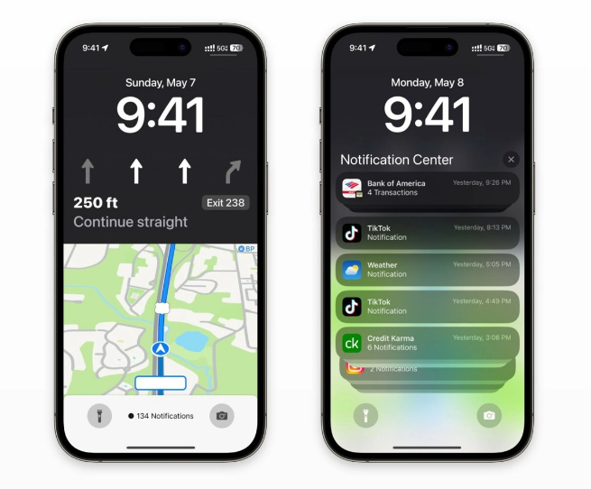 iOS 17锁屏地图导航半屏显示长什么样？实用吗？