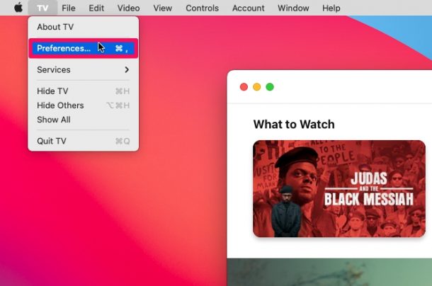 如何在Mac上更改AppleTV视频下载清晰度