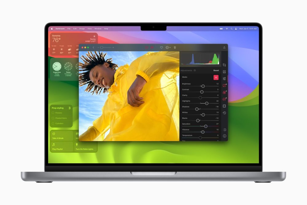 苹果发布 macOS Sonoma，可以直接访问 iPhone 小组件
