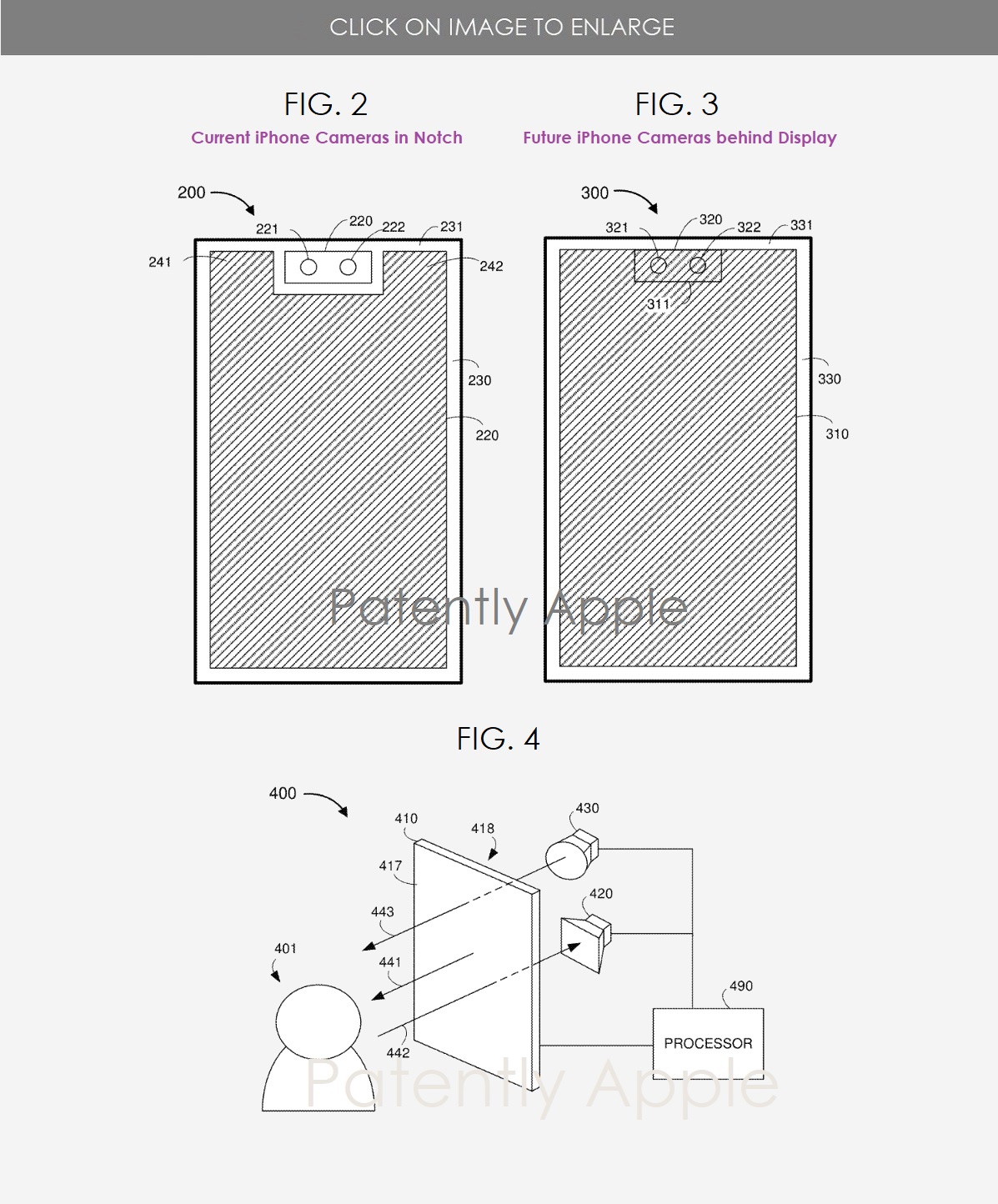 苹果新专利：为 iPhone、iPad 设计屏下 Face ID