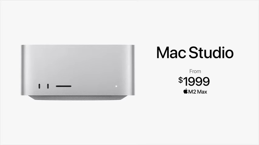 苹果发布搭载 M2 Max 及 M2 Ultra 的 Mac Studio，售价 1999 美元起