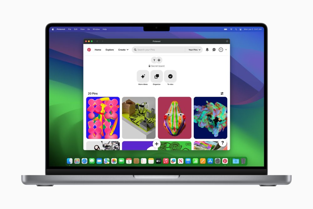 苹果发布 macOS Sonoma，可以直接访问 iPhone 小组件